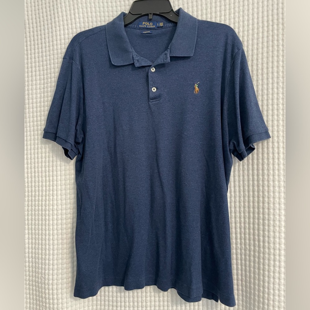 Men’s Polo by Ralph Lauren Men's Medium Blue Polo Shirt. Size L.